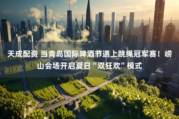 天成配资 当青岛国际啤酒节遇上跳绳冠军赛！崂山会场开启夏日“双狂欢”模式