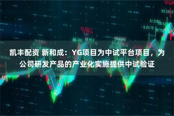 凯丰配资 新和成：YG项目为中试平台项目，为公司研发产品的产业化实施提供中试验证